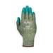 HyFlex® Powder Free Knitted Palm Coated Green/Grey Foam Nitrile Gloves, 2X-Large, 9.5" Long, 12-Pair per Bag